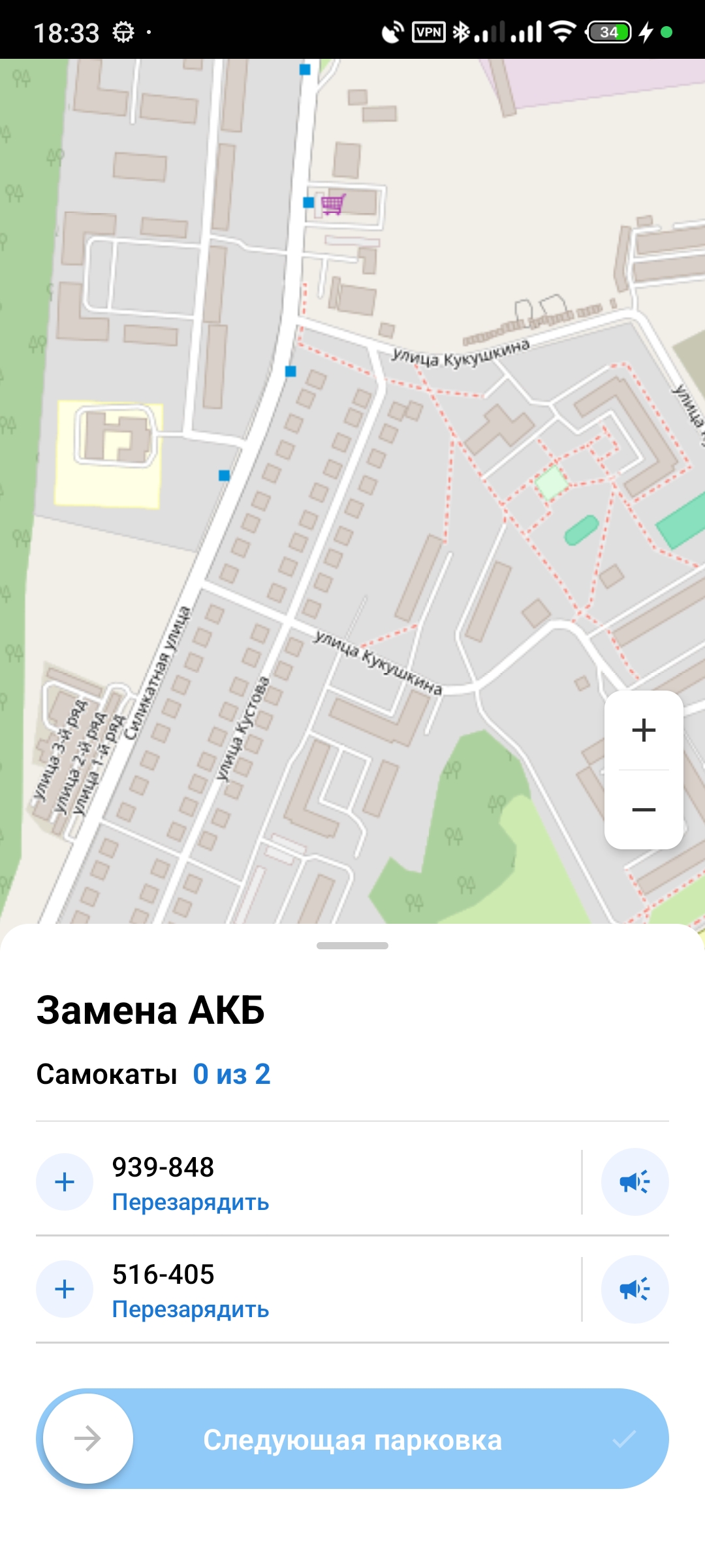 Список самокатов